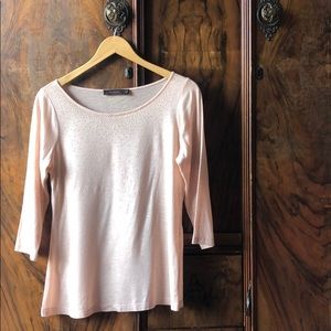 The limited pink knit studded top